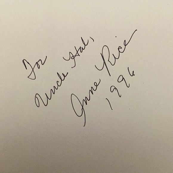 Autographed 1st Edition “Servant of the Bones,” by Anne Rice - Picture 4 of 8